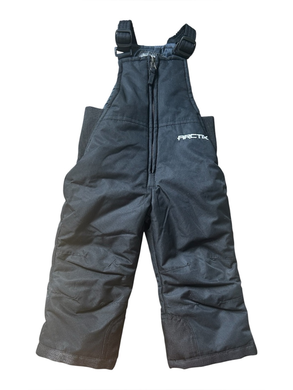 Arctix Kids Black Insulated Snow Overalls